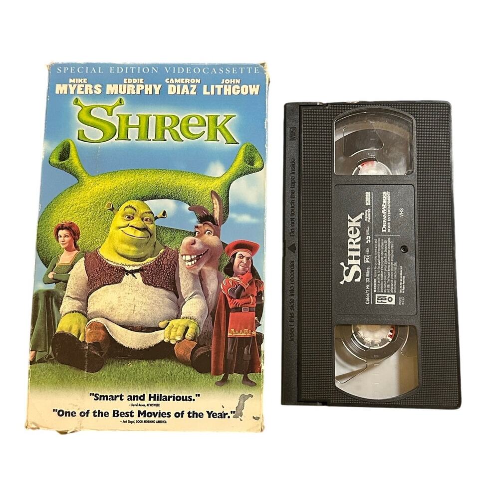 DreamWorks Shrek VHS Tape